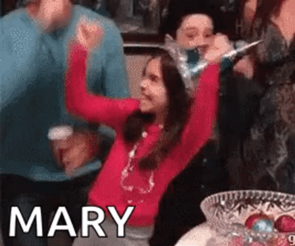 Funny Happy Birthday Day Mary Meme GIF
