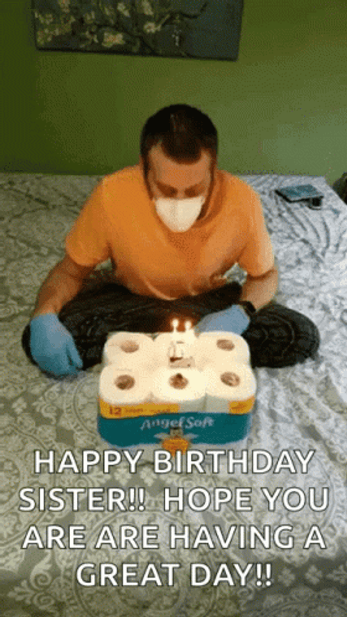 Funny Happy Birthday Quarantine GIF