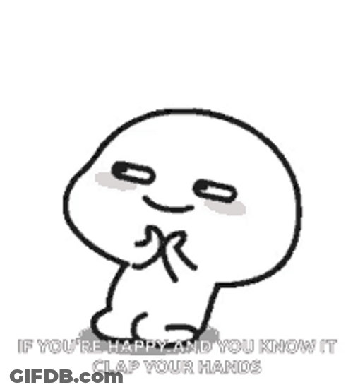 Funny Happy Cute Clapping Hands Round Of Applause GIF