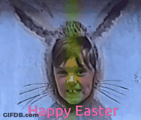 Funny Happy Easter Silly Kid GIF