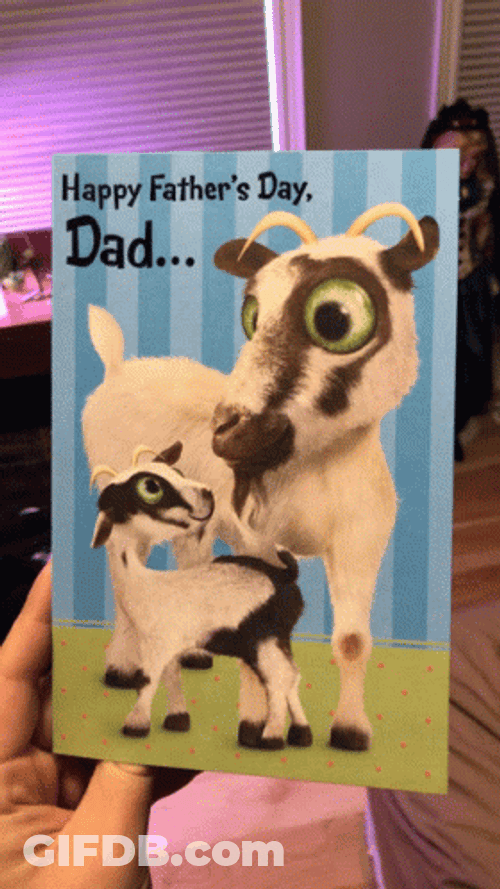 Funny Happy Fathers Day Card GIF