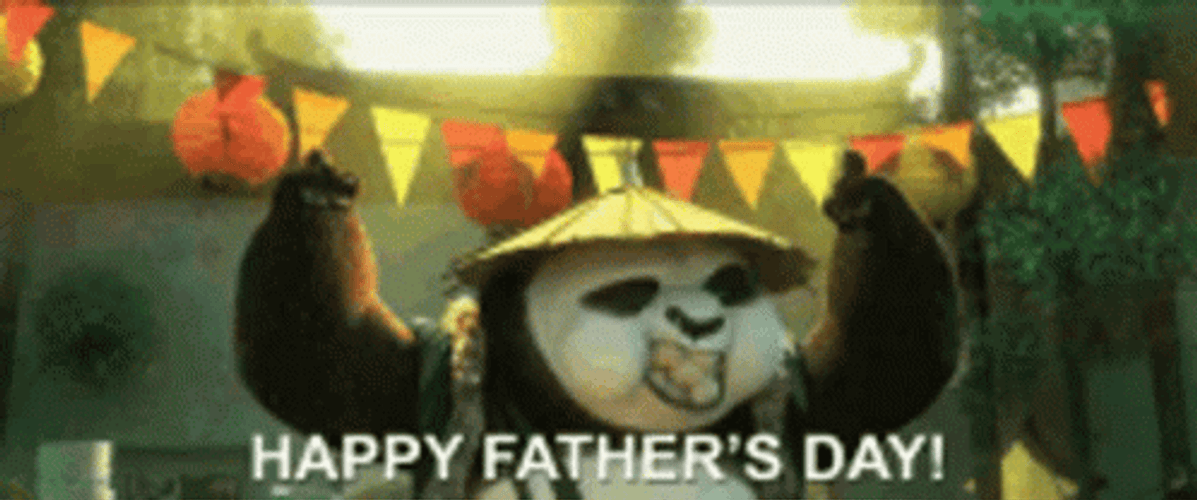 Funny Happy Fathers Day Po Eating GIF