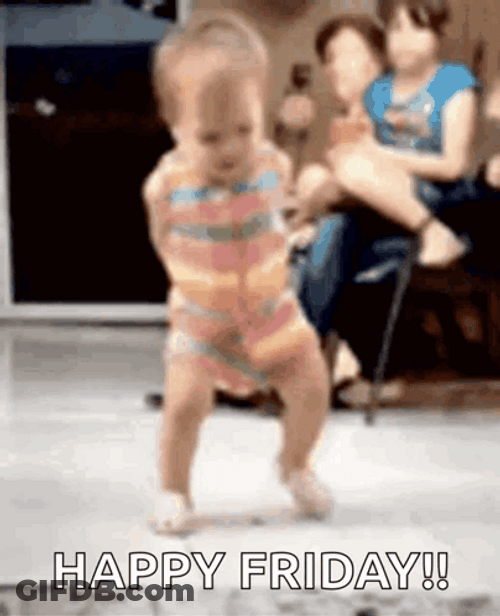 Funny Happy Friday Cute Baby Dancing GIF