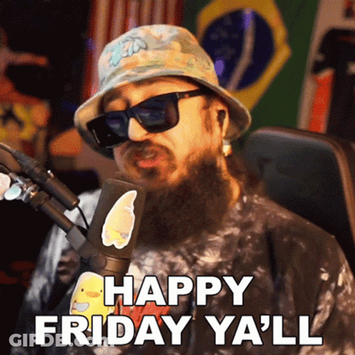 Funny Happy Friday Rapper Man GIF