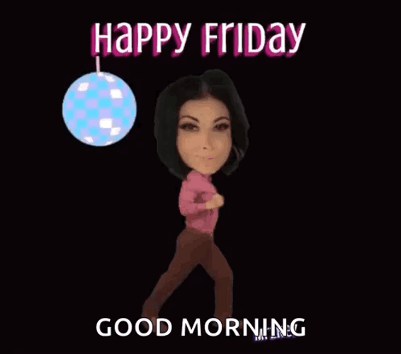 Funny Happy Friday Woman Dancing Meme GIF