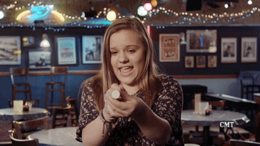 Funny Happy New Year Confetti Pop Girl GIF