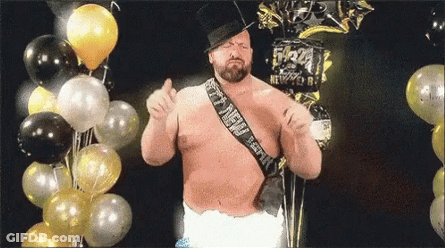 Funny Happy New Year Paul Wight GIF
