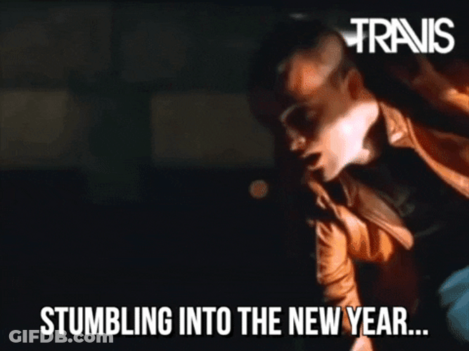 Funny Happy New Year Stumbling GIF