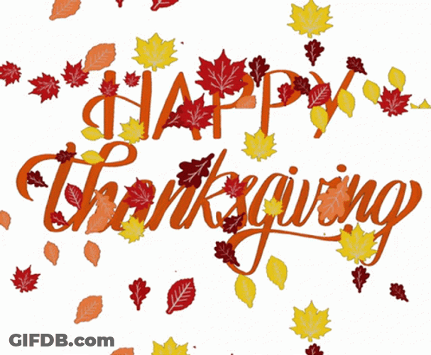 Funny Happy Thanksgiving Animation GIF