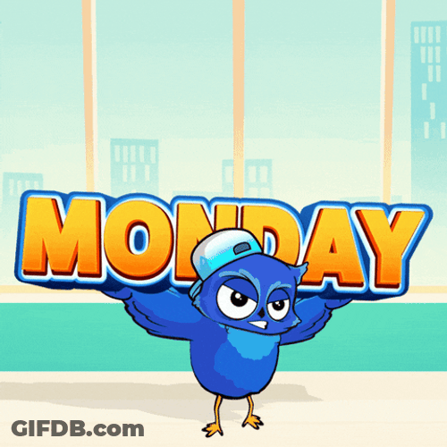 Funny Happy Tuesday Blue Owl Weekday Load GIF