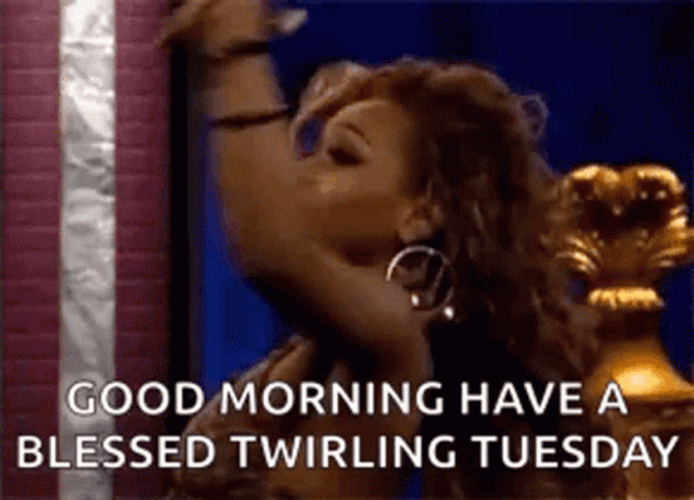 Funny Happy Tuesday Sassy Girl Twirl GIF