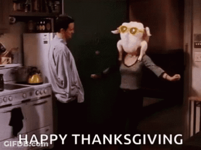 Funny Happy Turkey Day GIF