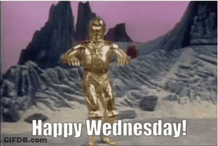 Funny Happy Wednesday Dancing C3po GIF