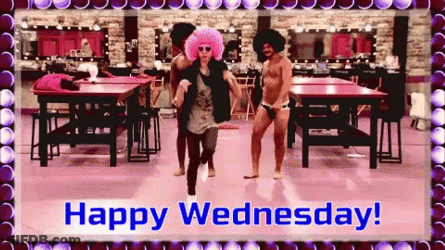 Funny Happy Wednesday Ru Paul Dance GIF