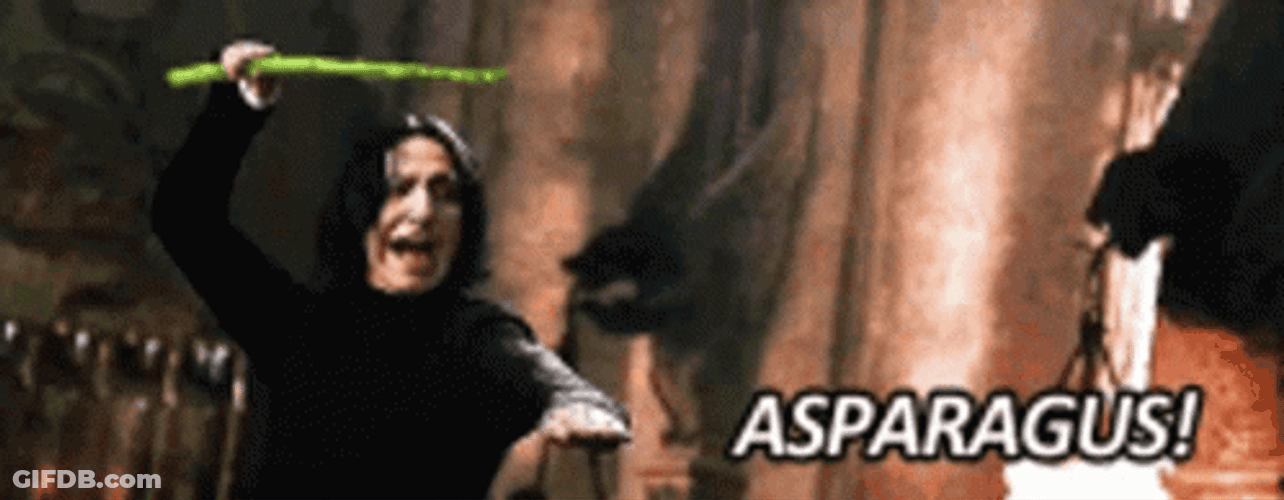 Funny Harry Potter Asparagus GIF