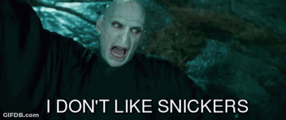Funny Harry Potter Don't Like Snickers GIF