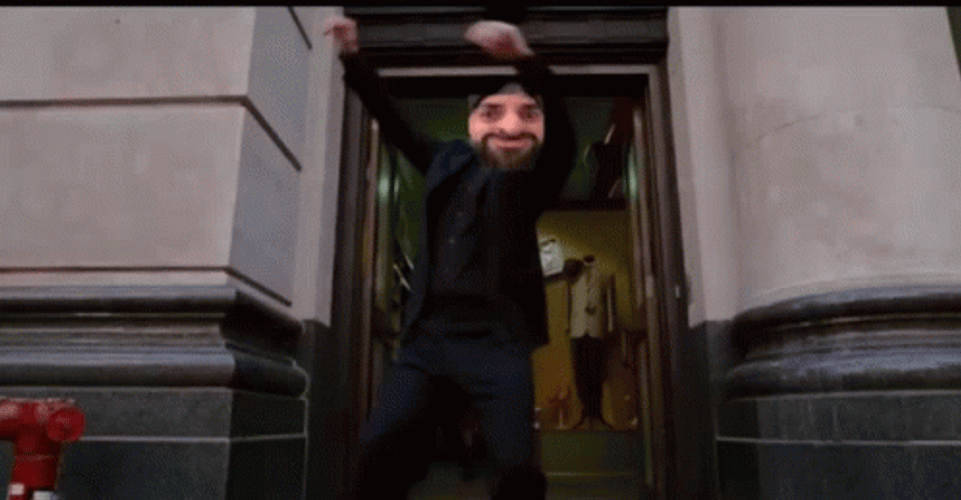 Funny Head Tobey Maguire Dance GIF