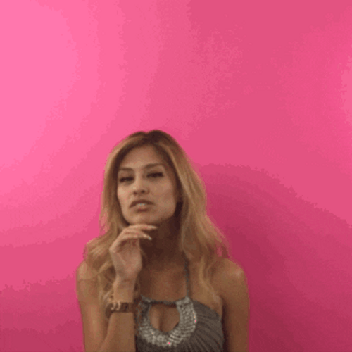 Funny Hello Big Hand Lady GIF