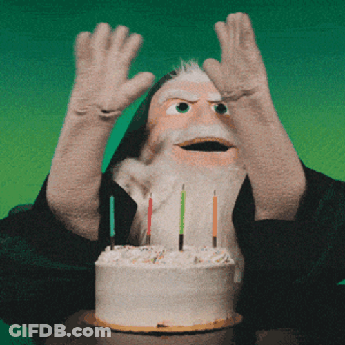 Funny Holiday Birthday Party With The Wizard GIF