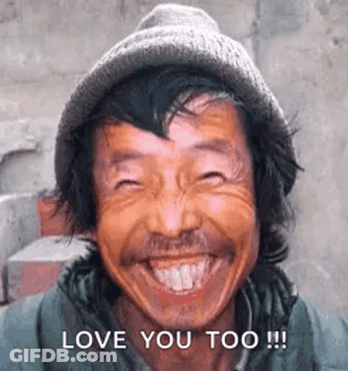 Funny Homeless Love You Too GIF