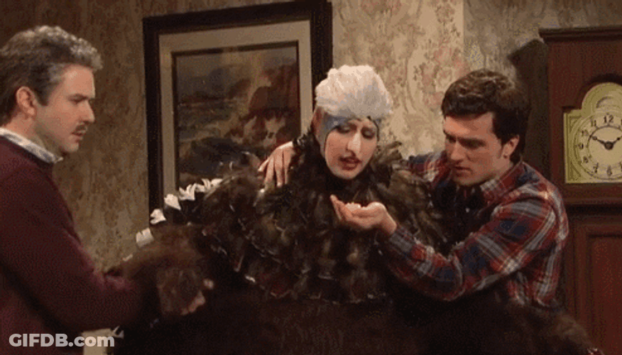 Funny Human Costumed Turkey Gobble GIF