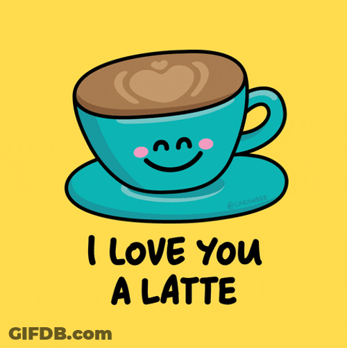Funny I Love You A Latte Valentines Day GIF