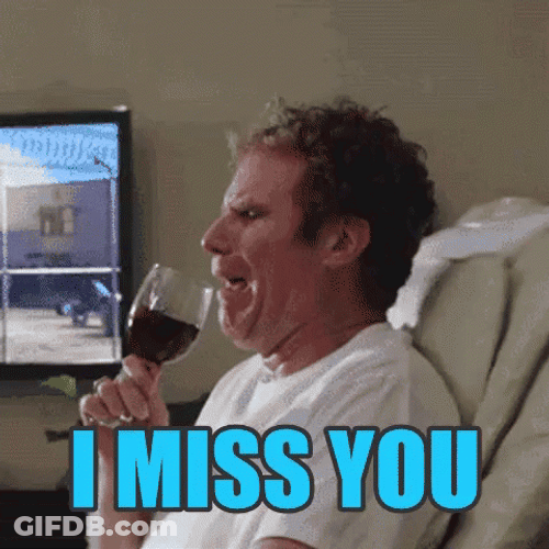 Funny I Miss You Drinking Wine GIF