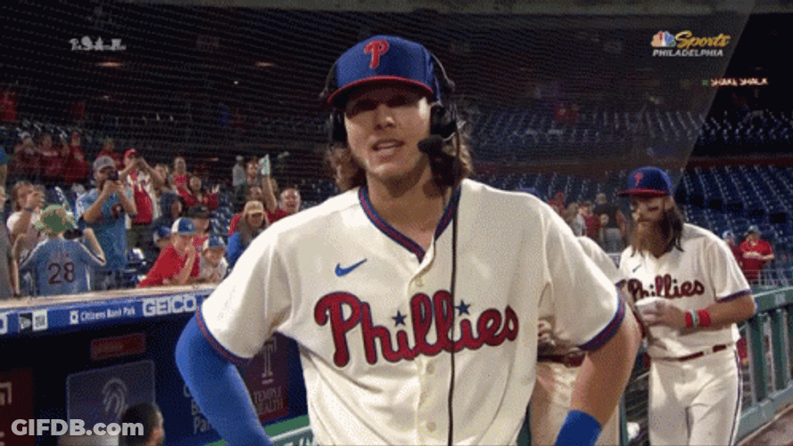 Funny Interview Alec Bohm Phillies GIF