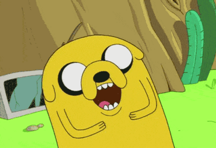 Funny Jake Laughing GIF