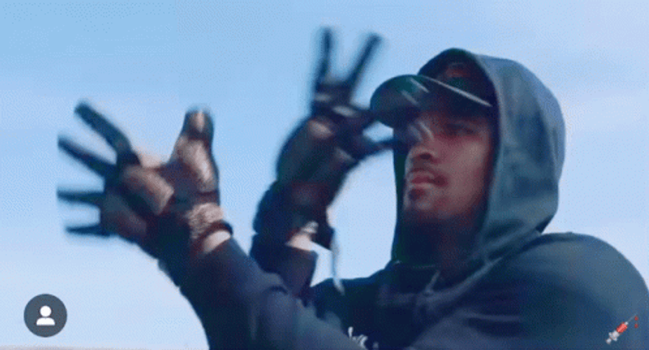 Funny Jalen Hurts Hand Signal GIF