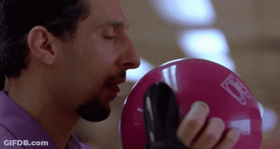 Funny Jesus Quintana Licking The Ball Big Lebowski GIF