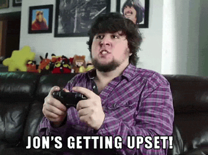Funny Jontron Playing Video Game GIF
