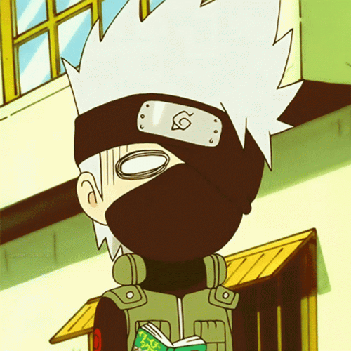 Funny Kakashi Chibi GIF