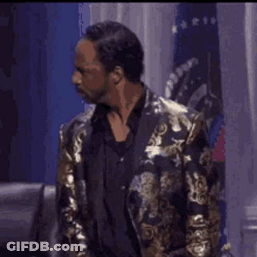 Funny Katt Williams Looking Around GIF