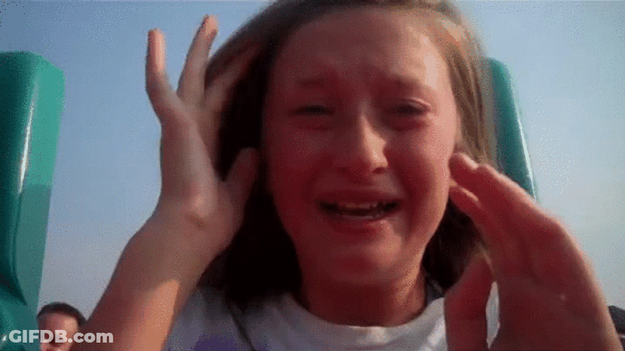 Funny Kid At Carnival Scream GIF
