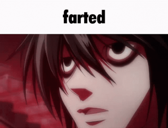 Funny L Farted  Death Note Glitch GIF