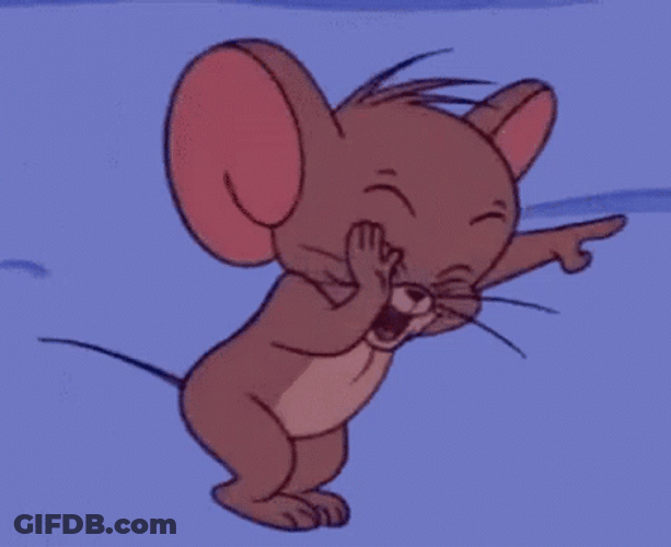 Funny Laughing Jerry The Mouse Tom And Jerry GIF