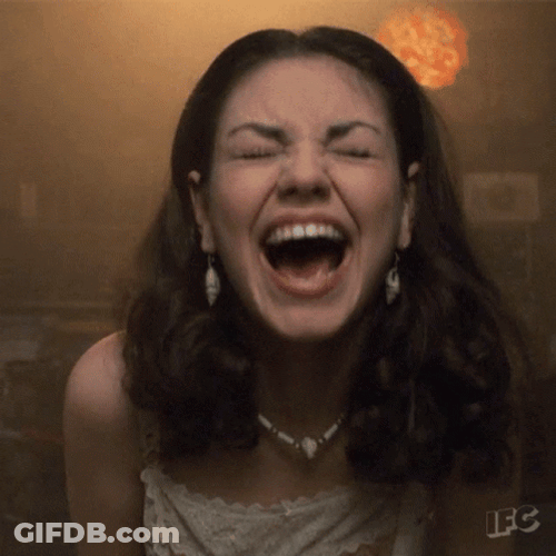 Funny Laughing Mila Kunis Chuckling GIF