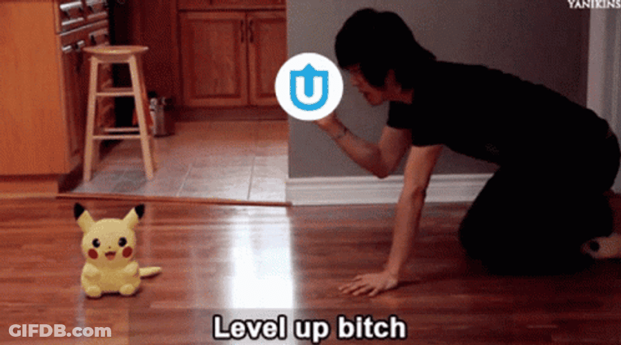 Funny Level Up Pikachu Toy GIF