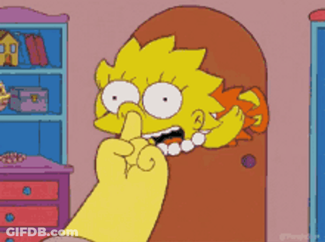 Funny Lisa Simpson Crazy Spin Talking GIF
