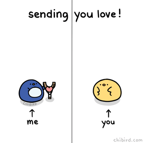 Funny Love Cute Chibi Cartoon Playing GIF