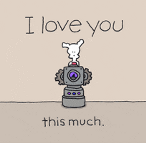 Funny Love Robotic Arms GIF