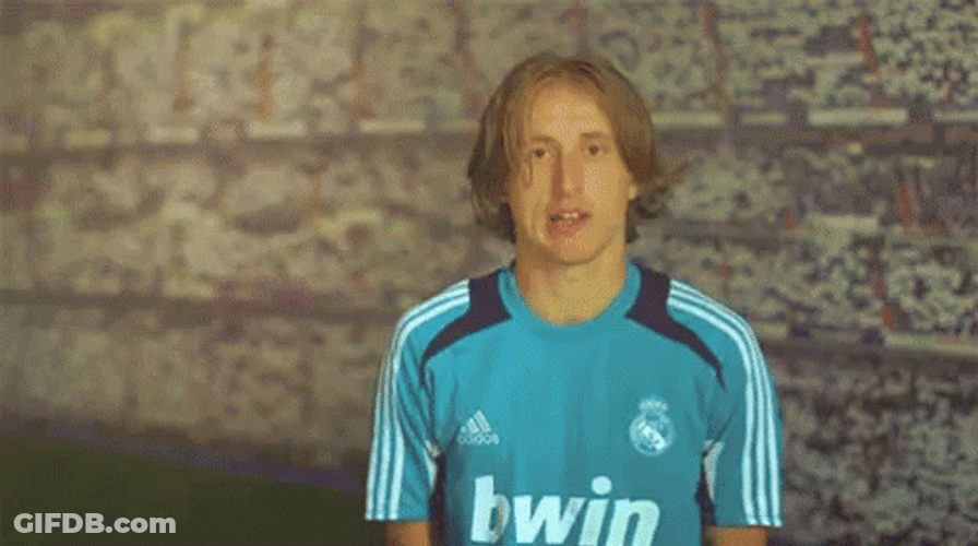 Funny Luka Modric GIF