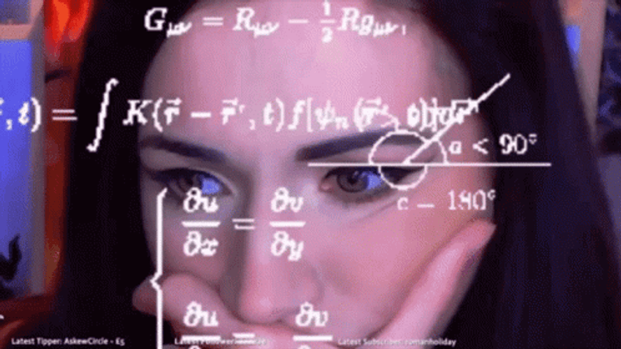 Funny Lydia Math Thinking GIF