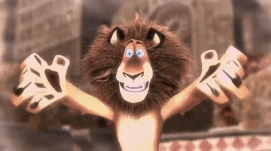 Funny Madagascar Alex The Lion GIF