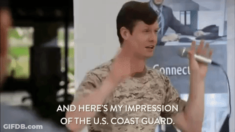 Funny Male Coast Guard GIF
