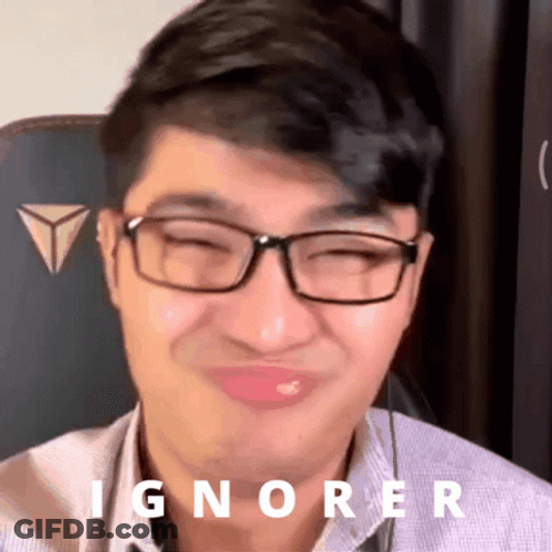 Funny Man Ignoring GIF