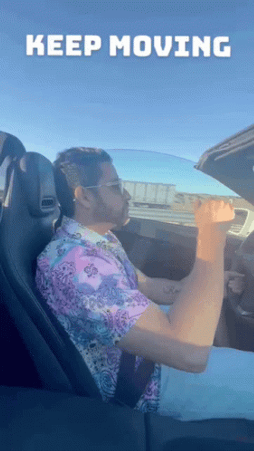 Funny Man Keep Moving GIF