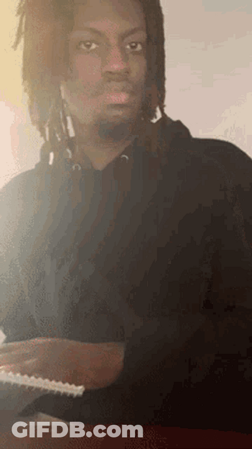 Funny Man Staring Taking Down Notes Meme GIF