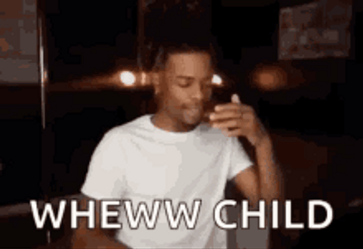 Funny Man Whew Child GIF